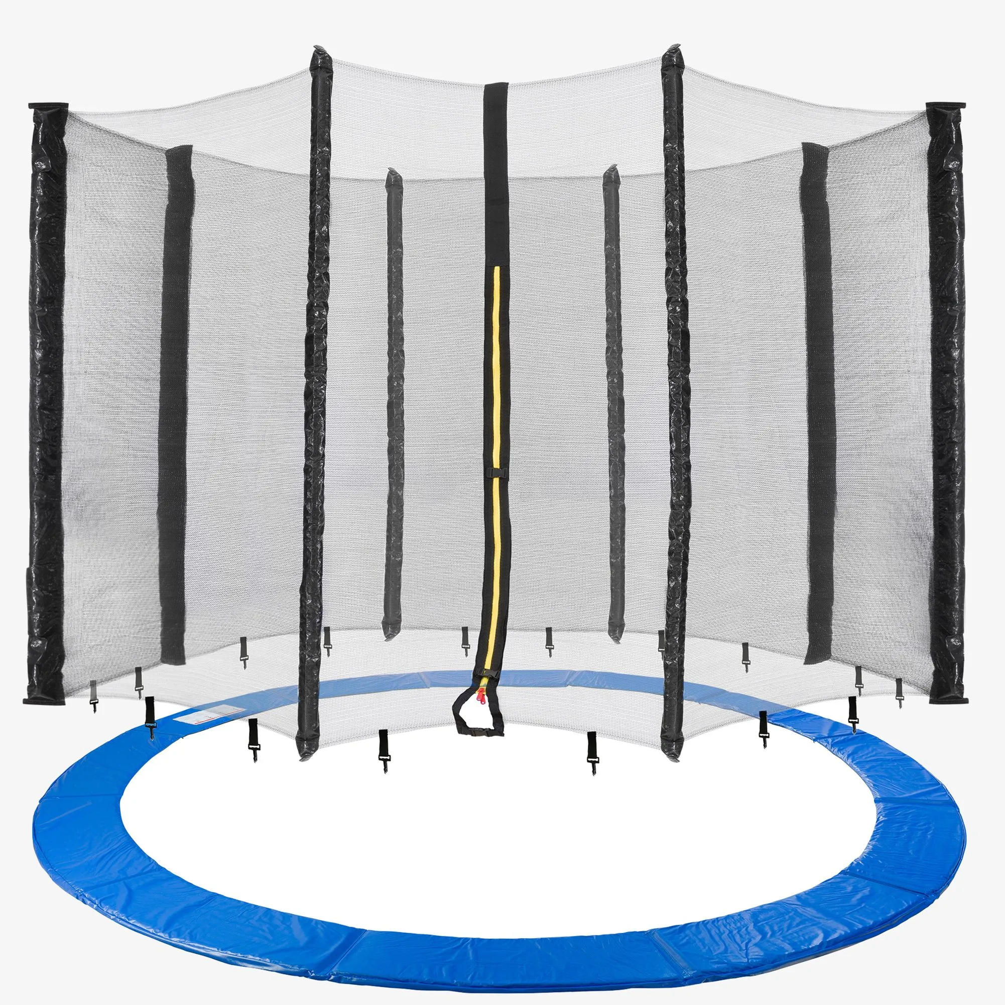 Trampolin Randabdeckung + Netz 305cm 6 Stangen